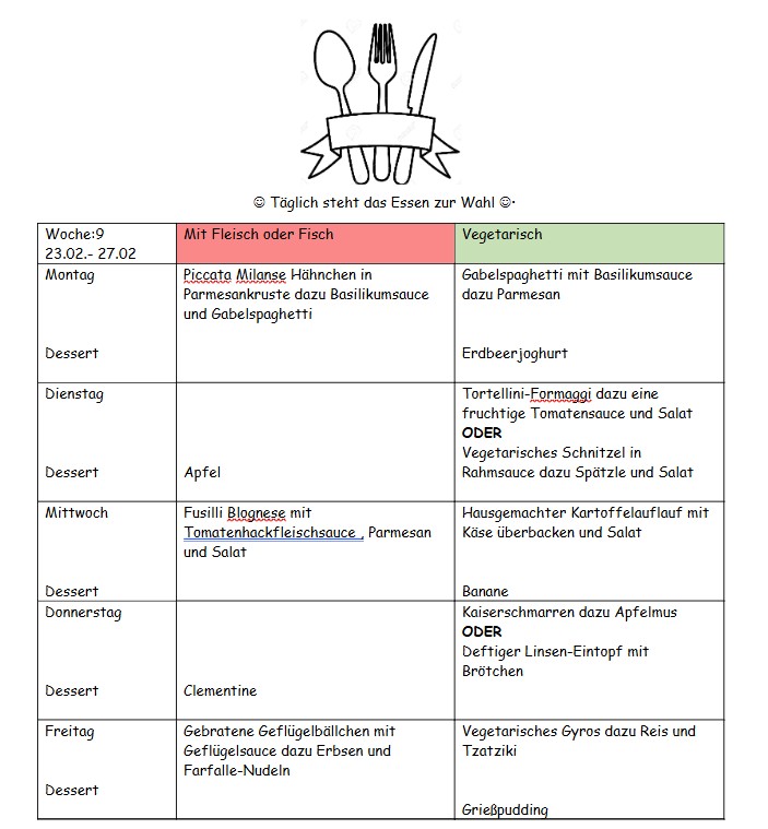 Speiseplan 23 02 27 02